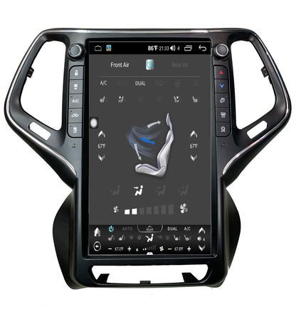 13.6" Android Wireless 4G Carplay Vertical Touch Screen Navigation GPS Car Stereo for Jeep Cherokee 2014 2015 - 2021
