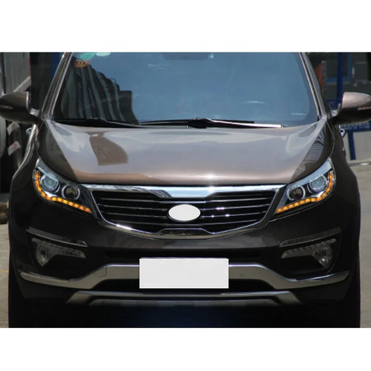 New 2010-2014 for Kia Sportage R Angel Eyes LED Xenon Headlight 12V Car Front Lamp with 6000k Color Temperature