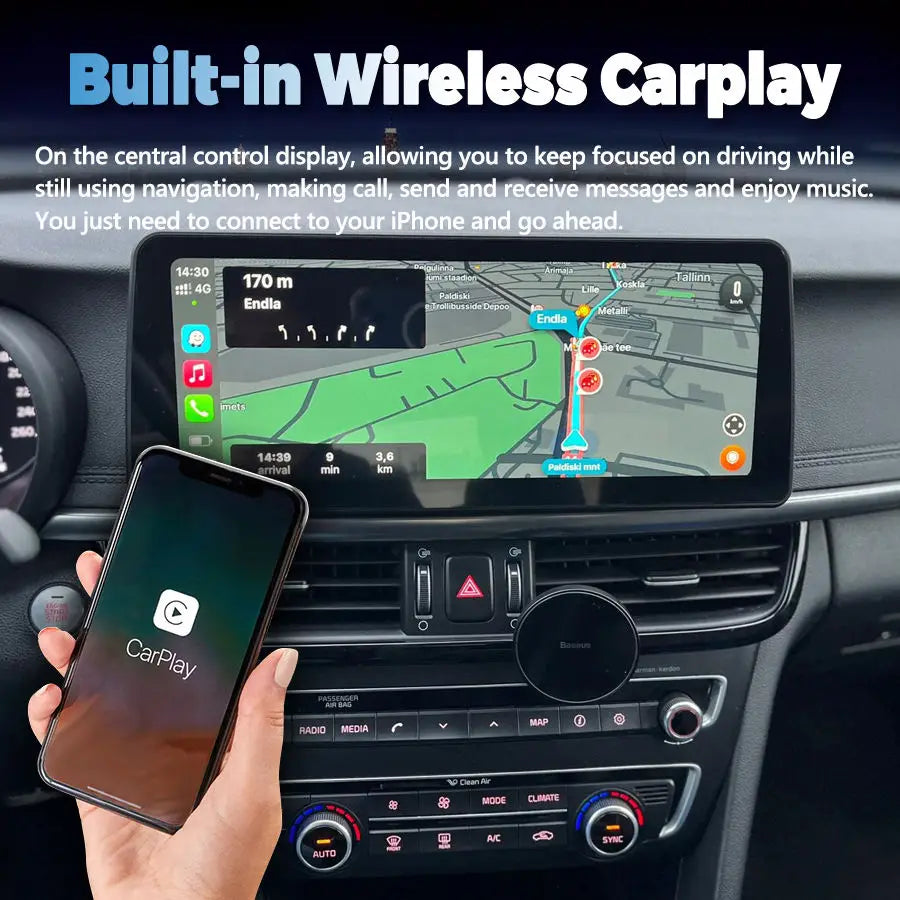 12.3inch Android 13 Screen for Kia Optima 2020 2017 2016 Stereo GPS Carplay Car Radio Multimedia Radio Video Player Navigation