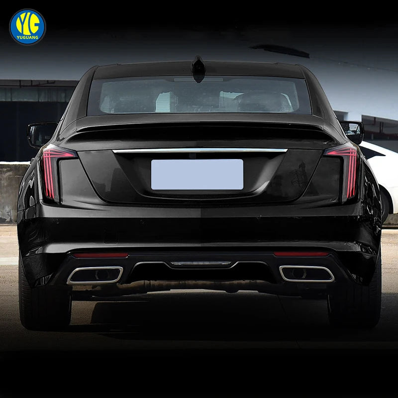 YU GUANG for Cadillac CT5 2019-2025  Car Accessories Dynamic Signal LED Tail Lamp Lights Stop Brake Reverse Lamps