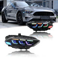 RGB LED Headlights for Ford Mustang 2018-2022 – Retrofit Upgrade Headlight Assembly