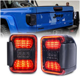 Smoked LED Tail Lights for Jeep Gladiator JT 2018-2024 – DRL, Sequential Turn Signals & Plug & Play Installation