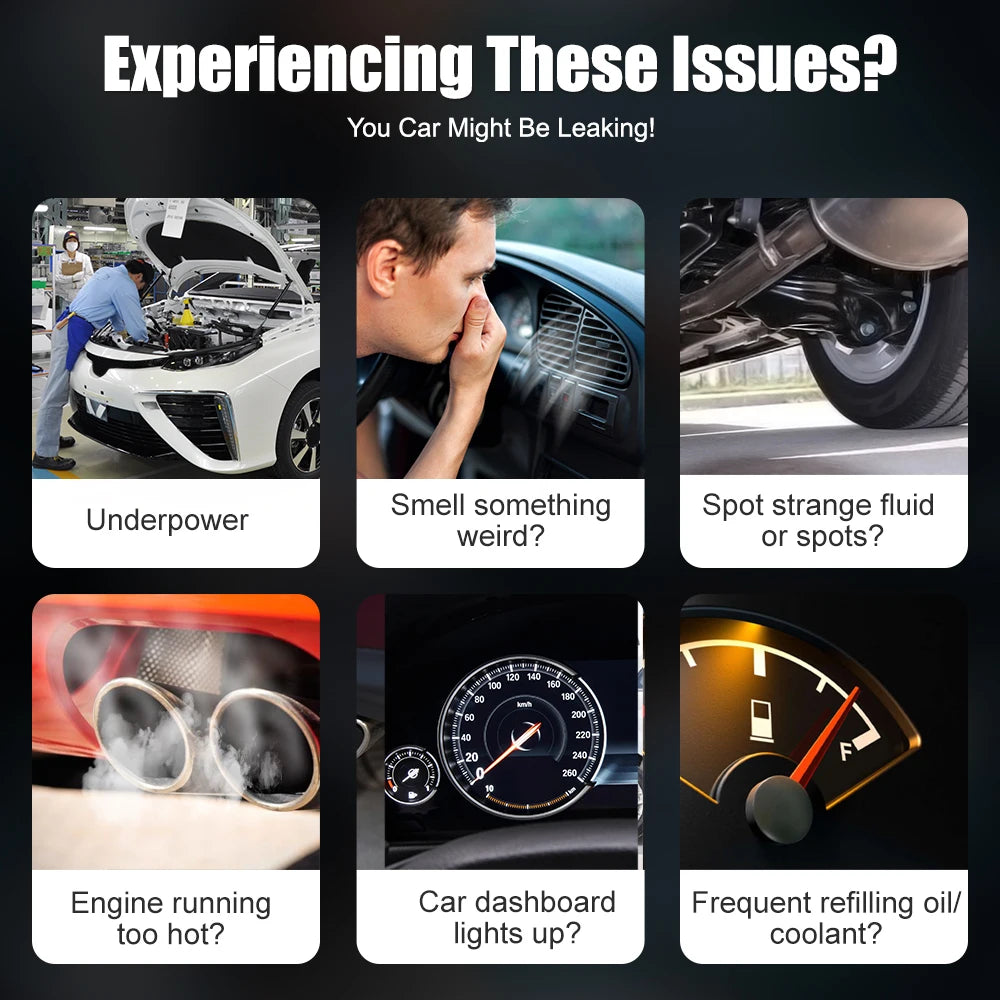 2025 SD201 Professional Car Scanner Diagnostic Tool Automotive Smoke Machine Gas Leak Locator Detector with 1 Year Warranty