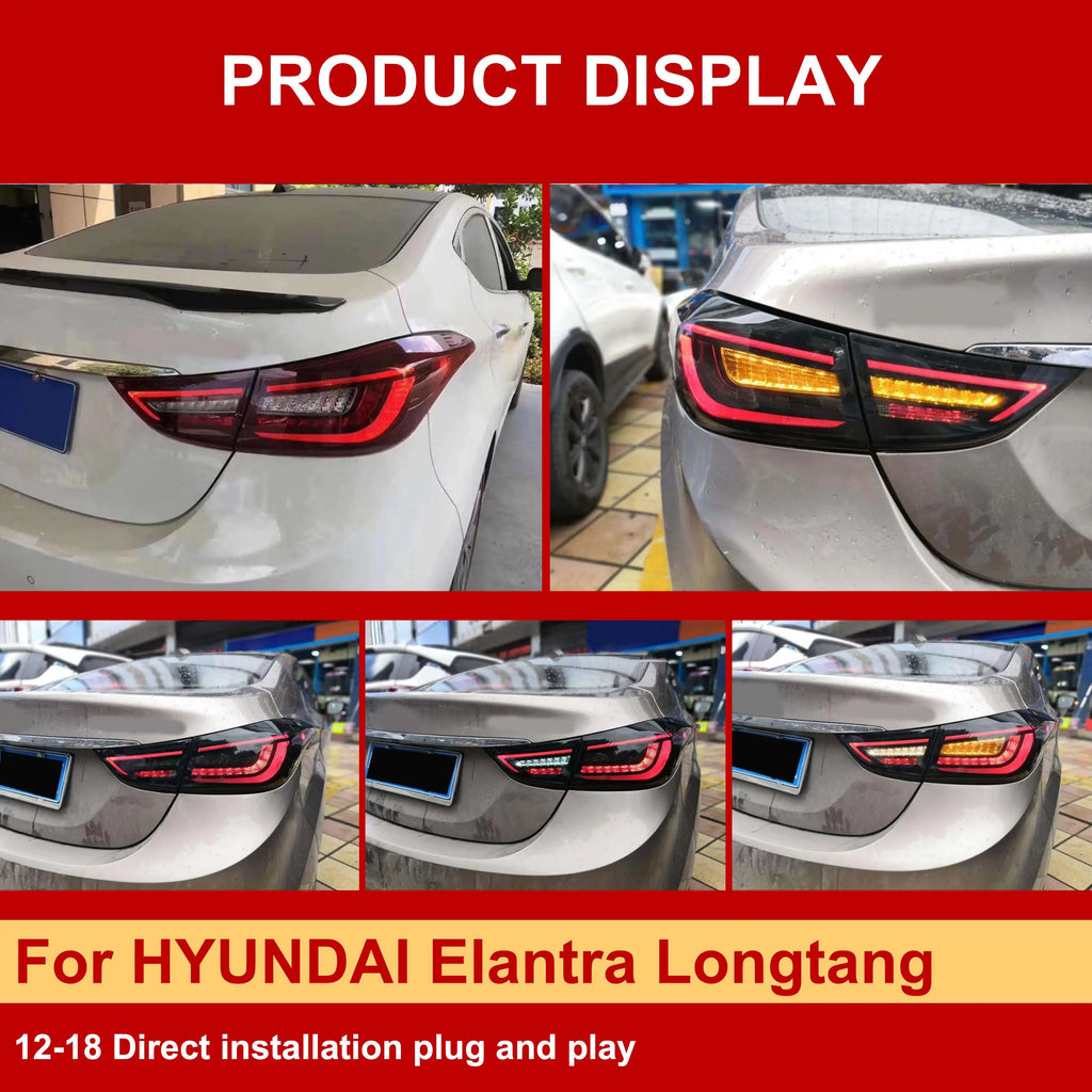 J ONE LED Tail Lights for Hyundai Elantra 2012-2018 – Modern Rear Light Upgrade