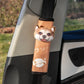 Dog Cat Car Neck Pillow Seat Belt Shoulder Pad Car Neck Pillow Travel 3D Animal Neck Cushion Universal Car Accessory Cartoon
