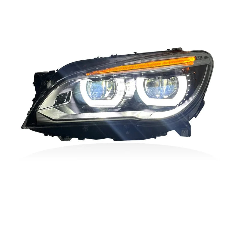 Modified LED Headlight Assembly Angel Eye DRL for BMW 7 Series F01 F02 2009-2015 Projector