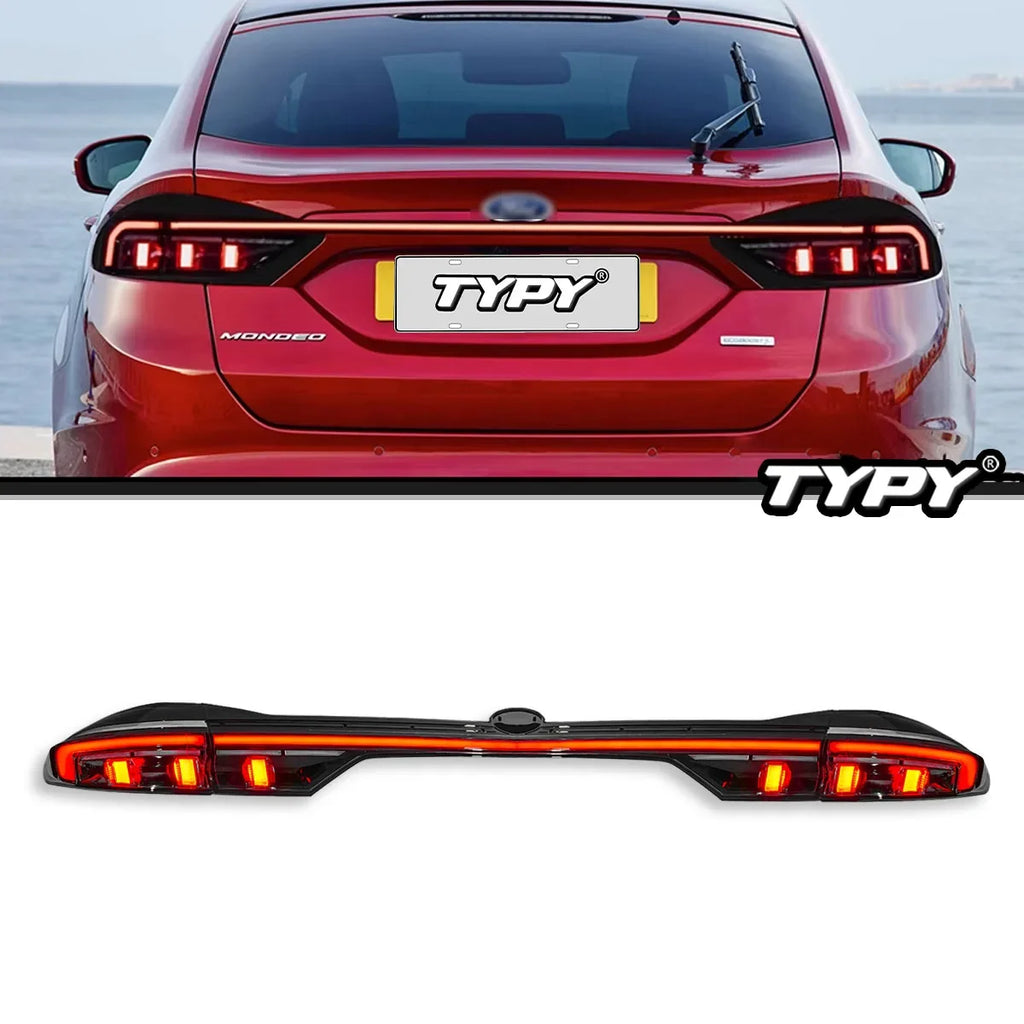 TYPY LED Tail Lights for Ford Mondeo 2013-2021 – Projector Rear Lamps with DRL &amp; Dynamic Turn Signals