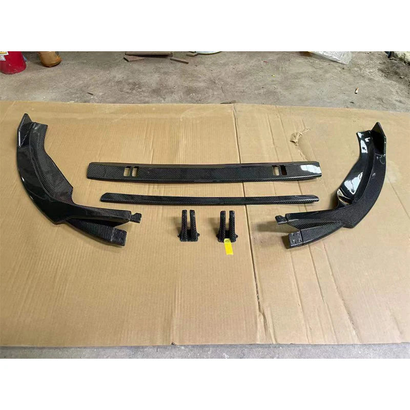 RS-Style Real Carbon Fiber Front Lip for Audi A5 / S5 B9.5 Sportback &amp; Coupe (2021–2024)