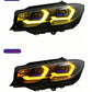 Switchable Yellow &amp; White LED Headlights for BMW 3 Series G20 / G28 (2020–2024)
