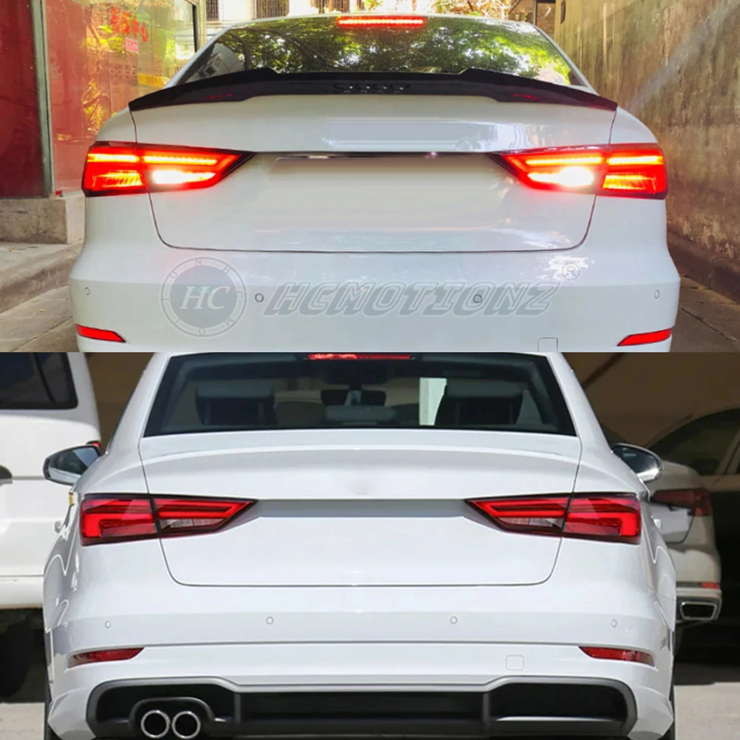 HCMOTIONZ LED Taillights for Audi A3 / S3 (2014–2019) – Dynamic Sequential Indicators