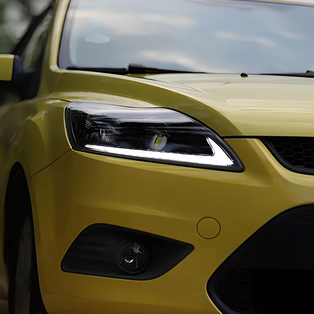 LED Demon Eyes Headlights for Ford Focus 2009-2011 – Projector Lens, Start-Up Animation & DRL