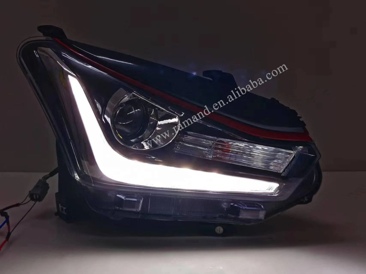 LED Headlights for Isuzu D-Max (2017–2020) – Black Frame Front Headlight Assembly