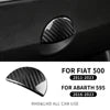Real Carbon Fiber Glovebox Button Cover for Fiat 500 &amp; Abarth 595 (2011–2023)