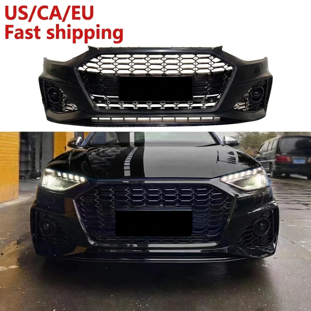 RS4 Style Front Bumper Kit for Audi A4 / S4 B9.5 (2020–2024)