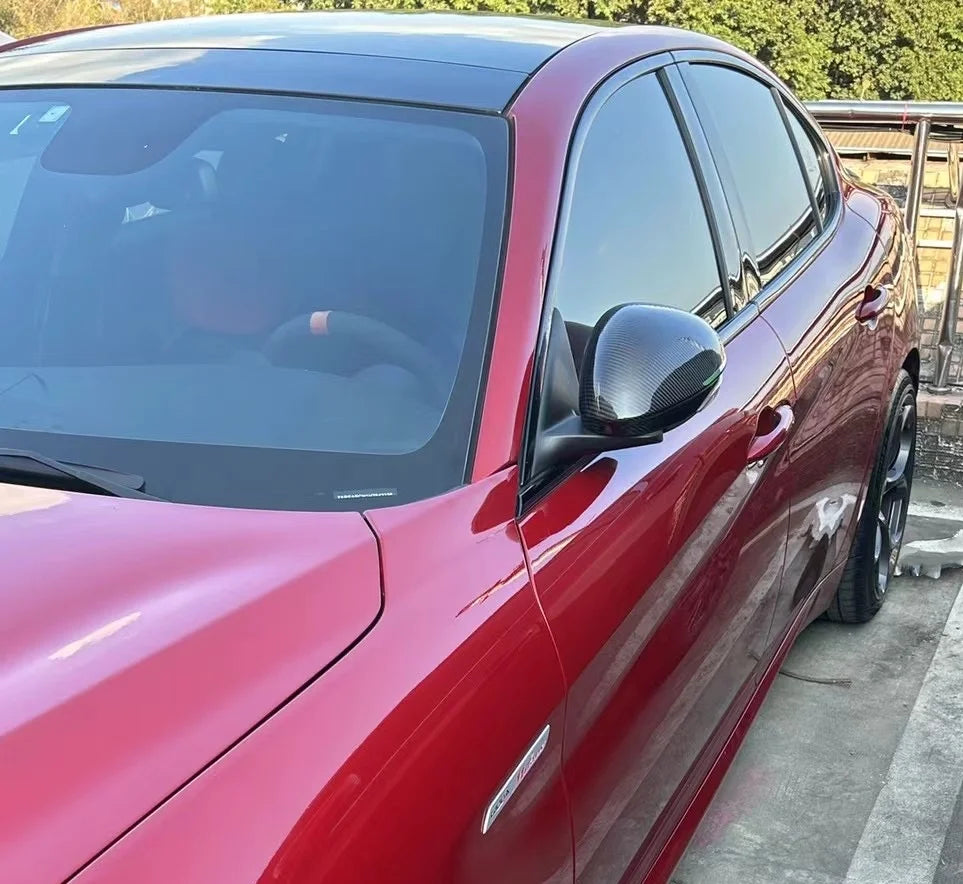 Real Carbon Fiber Side Mirror Covers for Alfa Romeo Giulietta