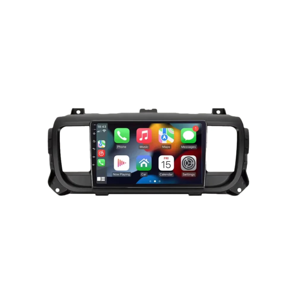 9-Inch Android Car Radio with Wireless CarPlay &amp; Android Auto for Peugeot Expert 3 & Citroën Jumpy / SpaceTourer (2016–2021)