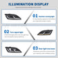 HETOP LED Upgrade Phares pour Audi TT (2008–2014) – Lampe Avant Plug &amp; Play avec DRL &amp; Clignotants