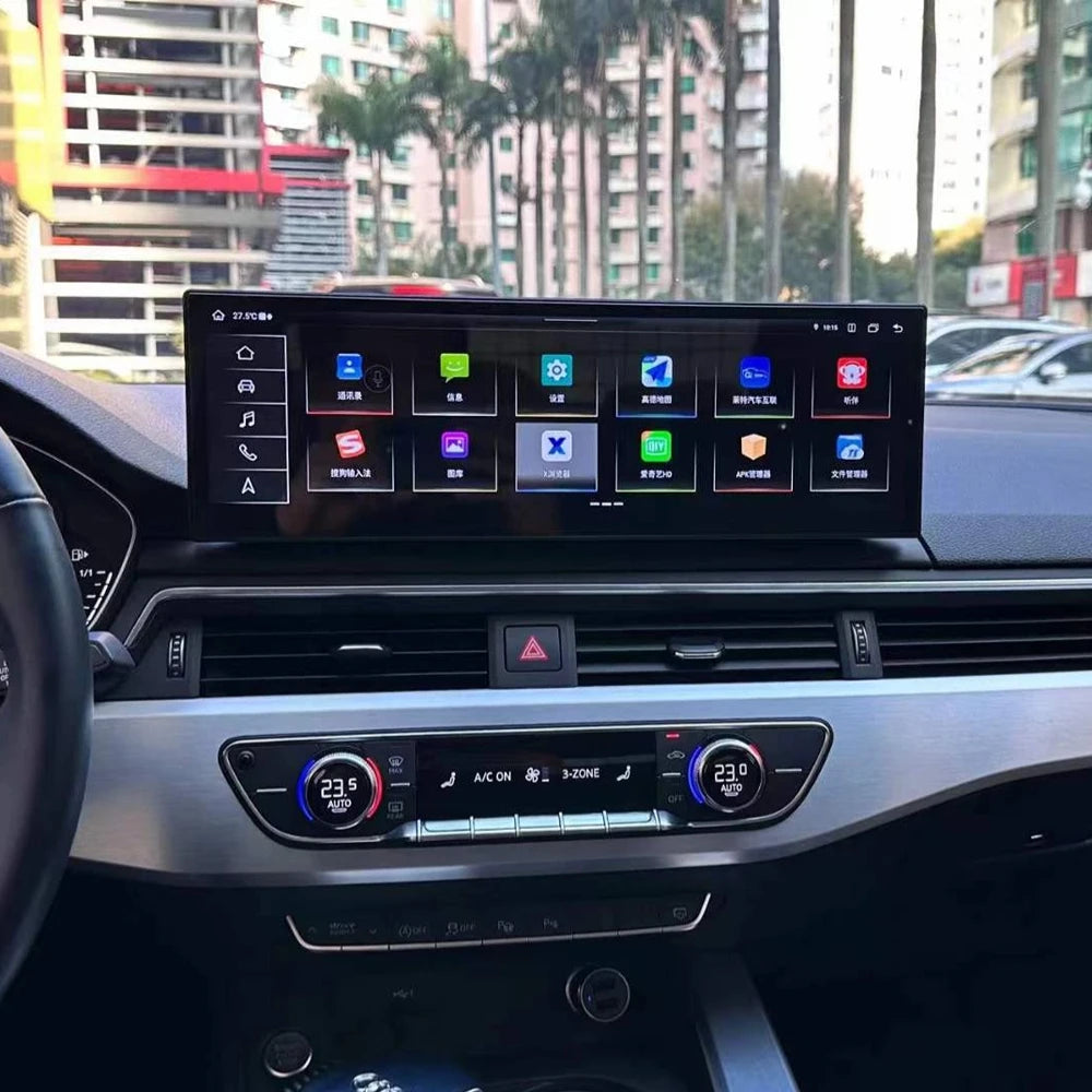 Lecteur DVD de voiture Android 13 avec écran tactile de 14,9 pouces pour Audi A4 A4L 2017-2019 Carplay Android Auto 4G WIFI GPS Navigation