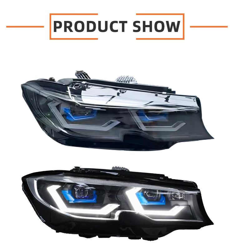 MJ Switchable Yellow to White LED Headlight for BMW G20 G28 320i 325i 330i G20 320li 325li Car Accessories Head Lamp LED