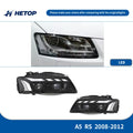 HETOP RS Style LED Matrix Headlights for Audi A5 (2008–2012) – Plug &amp; Play Upgrade with DRL &amp; Angel Eye