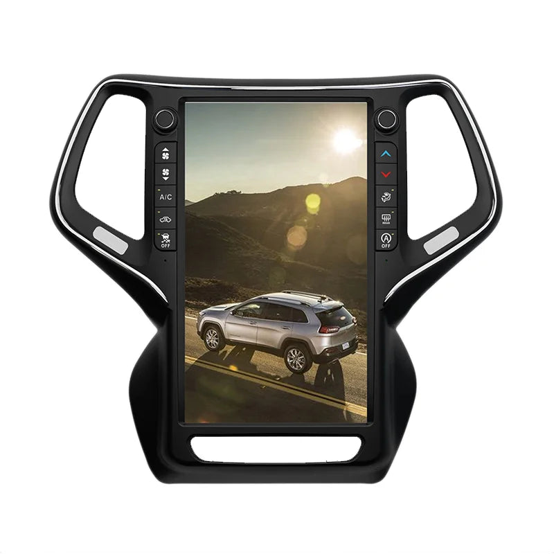 13.6" Android Wireless 4G Carplay Vertical Touch Screen Navigation GPS Car Stereo for Jeep Cherokee 2014 2015 - 2021