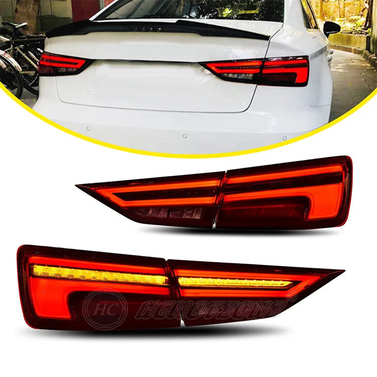 LED Tail Lights for Audi A3 / S3 (2014–2019) – Dynamic Rear Light Upgrade
