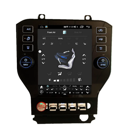 Tesla Style Android Stereo for Ford Mustang GT &amp; Shelby 2015-2023 – Wireless CarPlay, Android Auto &amp; GPS Navigation