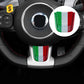 Real Carbon Fiber Steering Wheel Chin Trim for Fiat 500 &amp; Abarth (2020–2023)