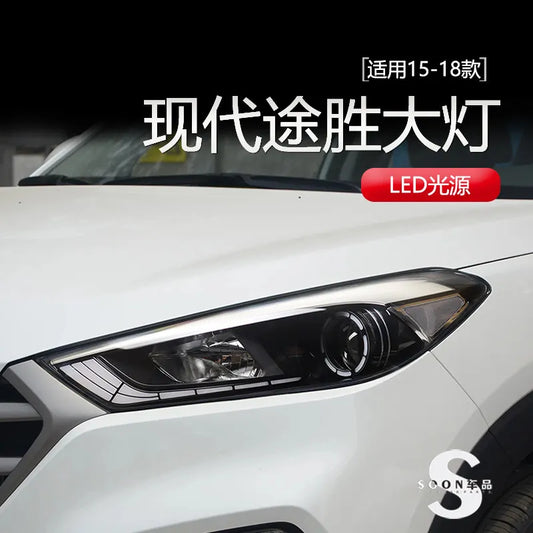 LED Angel Eye & Devil Eye Headlights for Hyundai Tucson 2015-2018 – Korean Style Bi-LED Projector Upgrade
