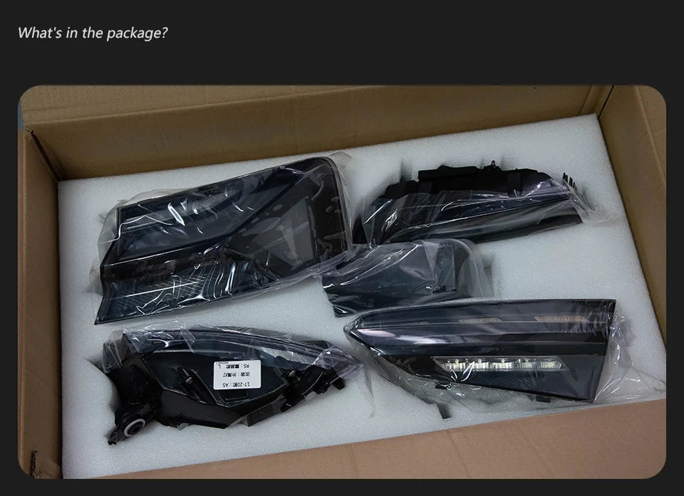 For 2017-2020 Audi A5 RS5 Style Modified Tail Light Assembly, LED Lens, 30W 12V DRL & Sequential Turn Signals