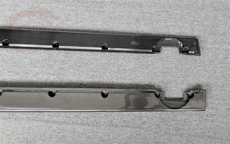 W12 Style Dry Carbon Fiber Side Spoiler for Bentley Continental GT (2018–2021)