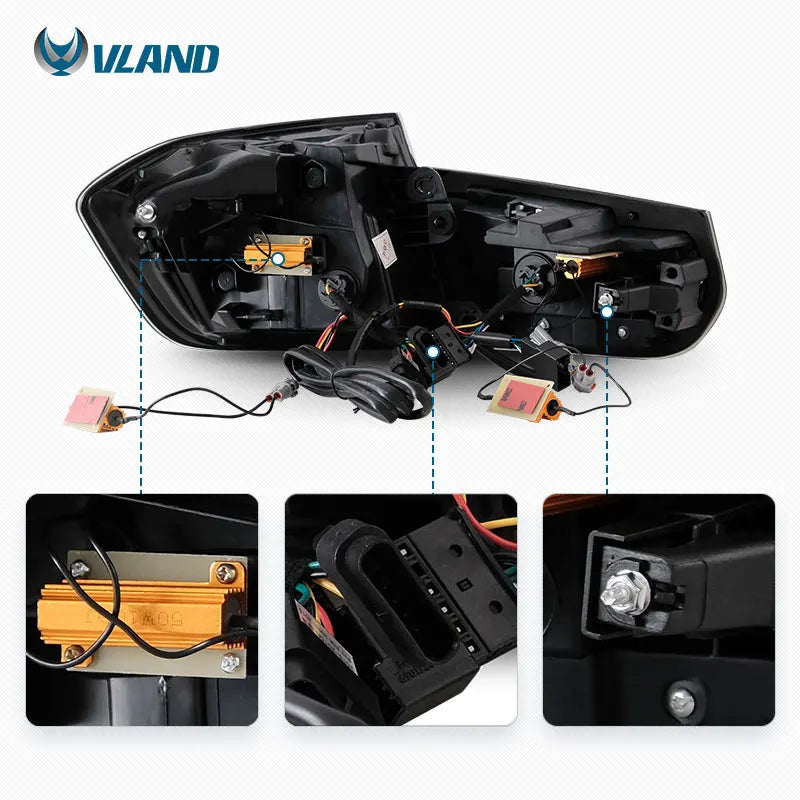 VLAND LED Taillight Rear Lamp Assembly Tail Light 2012 2013 2014 2015 With Sequential Turn Signal Auto Acces for BMW F80 F35 F30