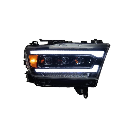 100W LED Bifocal Headlight Assembly for Dodge Ram 1500, 2500, 3500, 4500 & 5500 (2019–2023)