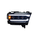 100W LED Bifocal Headlight Assembly for Dodge Ram 1500, 2500, 3500, 4500 & 5500 (2019–2023)