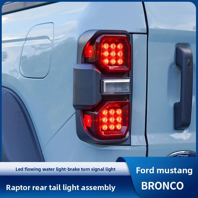LED Dynamic Rear Tail Light Assembly for Ford Bronco 2021-2025 – Dynamic Brake Lights Upgrade