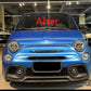 Abarth Style Front and Rear Bumper Body Kit for Fiat 500 (2011–2024) – Complete Conversion Kit with Grille &amp; Diffuser