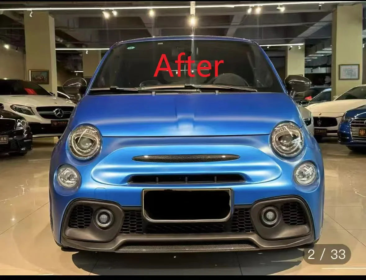 Abarth Style Front and Rear Bumper Body Kit for Fiat 500 (2011–2024) – Complete Conversion Kit with Grille &amp; Diffuser
