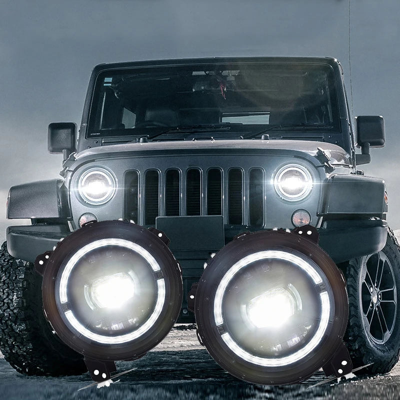 Replacement Head Light for Jeep Wrangler LED Car Head Light Sequential Indicator Headlamp Assembly Car Headlight Assembly