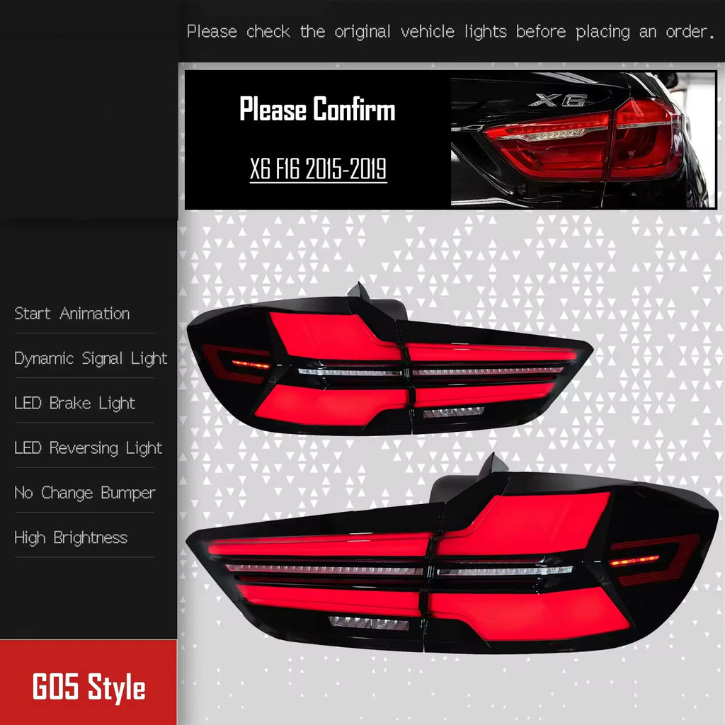 LED Tail Lights for BMW X6 F16 (2014–2020)