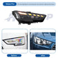 HETOP Phares à LED Matrix pour Audi A4 (2017–2019) – Mise à niveau Plug & Play avec DRL et Angel Eye