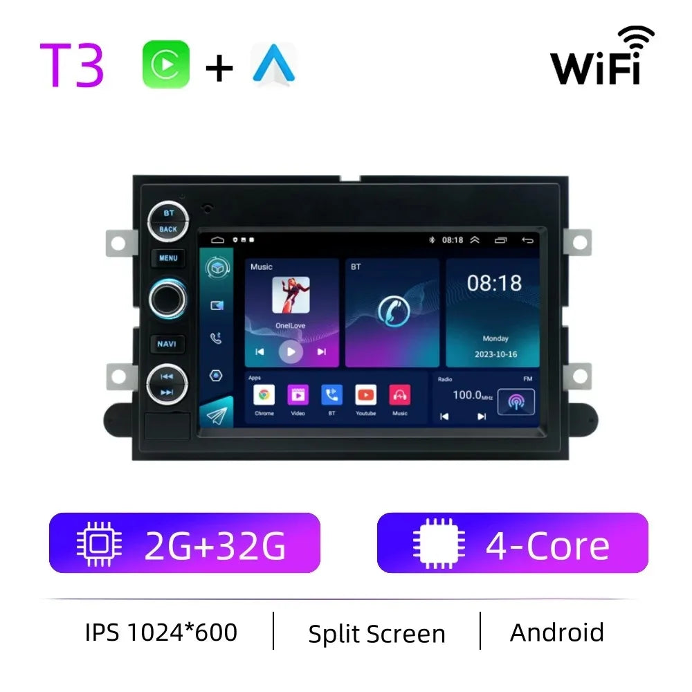 Android GPS Navigation Car Radio with Wireless CarPlay & Android Auto for Ford F-150, F-250 &amp; F-350