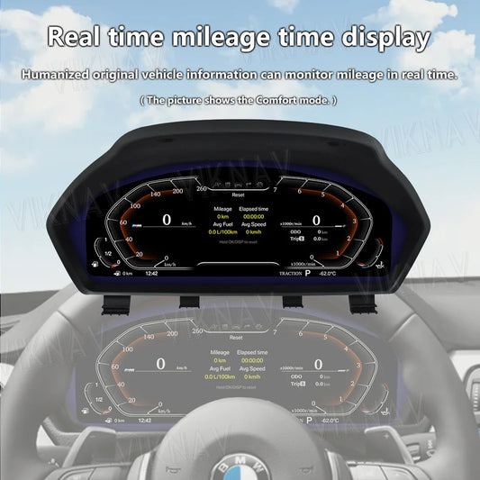 12.3" Digital Dashboard Cluster for BMW 3 Series F30/F31/F34 &amp; 4 Series F32/F33/F36 (2011–2017)