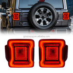 LED Dynamic Tail Lights for Jeep Wrangler JL / JK / JT – Sequential Turn Signals & Startup Animation