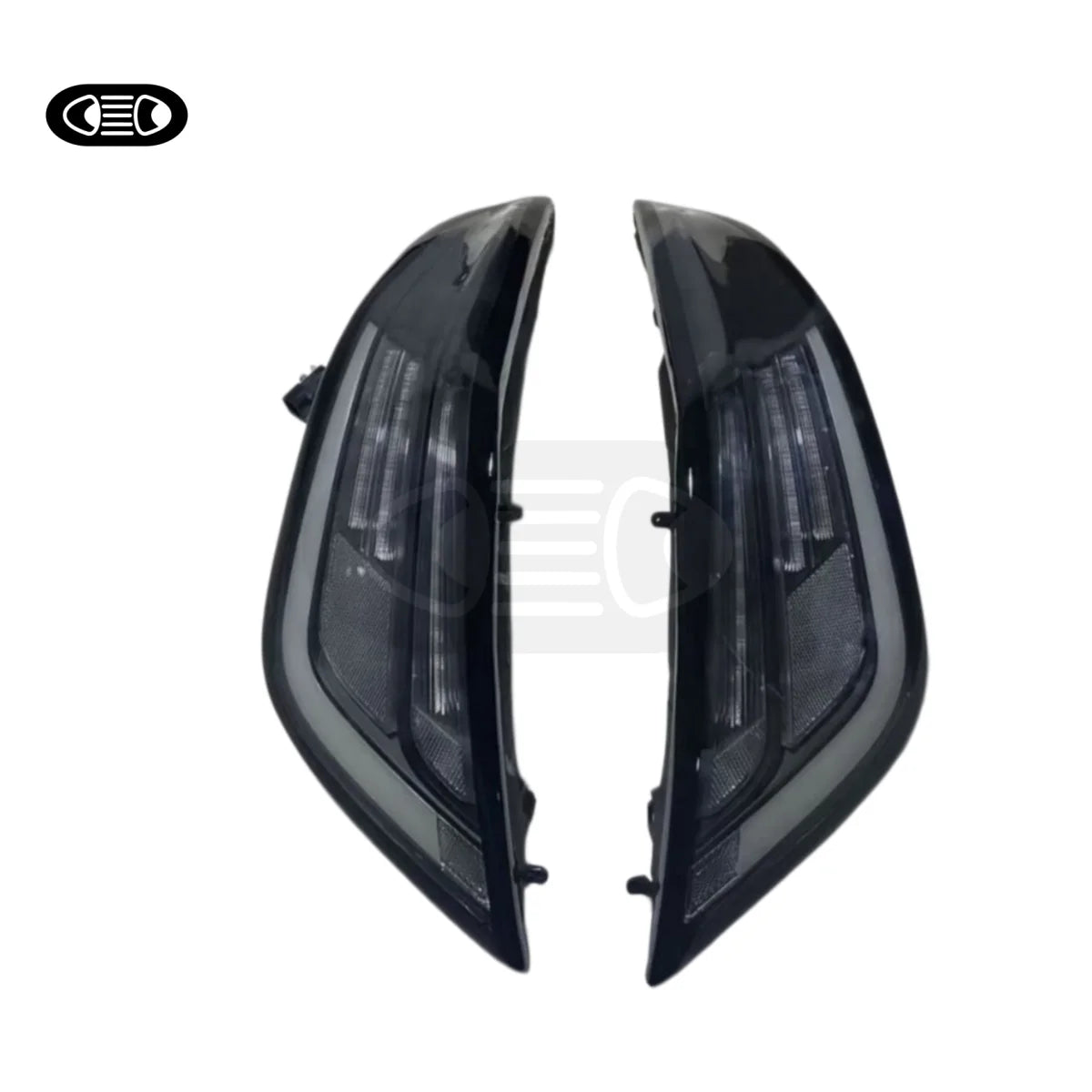 TUZHIHAO Black LED Transparent Tail Lights for Jaguar XJL Venom Series