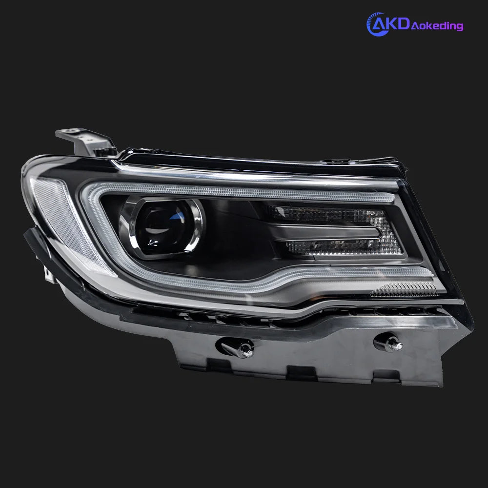 BBA Car Styling Head Lamp for Jeep Compass LED Headlight 2017-2022 High Power Projector Lens Dynamic Signal Drl Auto Parts