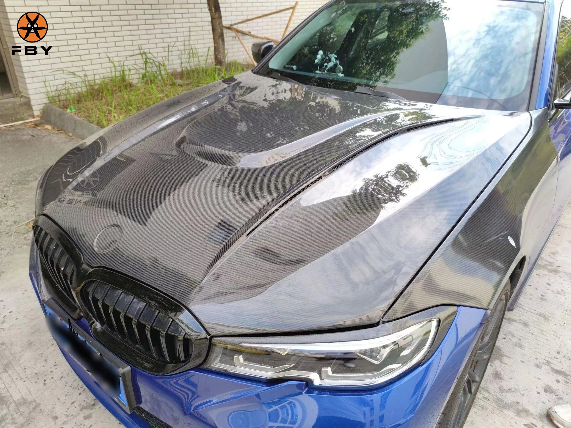 New Hot HAM Style Carbon Fiber Engine Hood Bonnet for BMW M340i 3 Series G20 2019+ Hight Quality Carbon Fiber Auto Parts