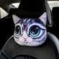 Dog Cat Car Neck Pillow Seat Belt Shoulder Pad Car Neck Pillow Travel 3D Animal Neck Cushion Universal Car Accessory Cartoon