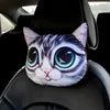 Dog Cat Car Neck Pillow Seat Belt Shoulder Pad Car Neck Pillow Travel 3D Animal Neck Cushion Universal Car Accessory Cartoon