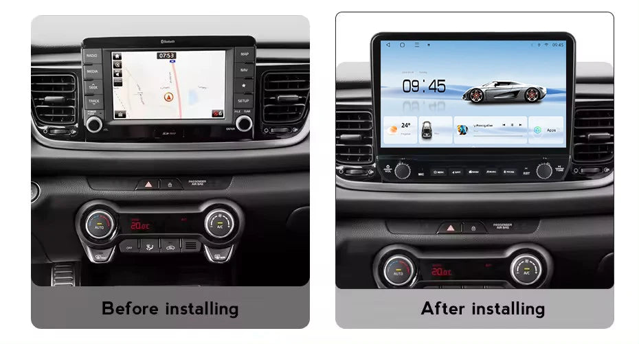 Android Car Radio 2 Din Carplay for KIA RIO 2017-2019 10 INCH DVD Stereo Head Unit Car Navigation Multimedia Android Car Player