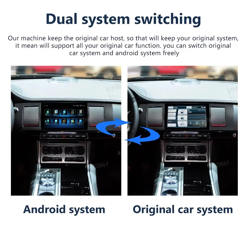 8 Inch Android Car Radio  for Jaguar XF 2011 2012-2015 Auto Touch Screen GPS Navigation Multimedia Video Player Dual System